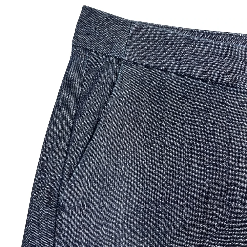 Banana Republic Factory Hampton Fit Chino Shorts 10P Dark Wash Stretch Denim